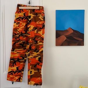 Orange Camo Pants